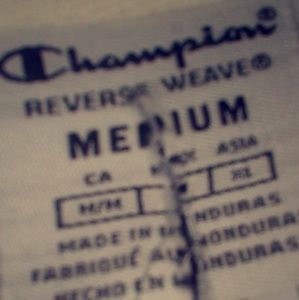 Champion all white hoodie